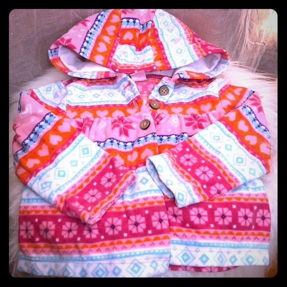 ❄️Carter’s 24m Girls snuggly soft Hoodie Overcoat - Picture 1 of 4
